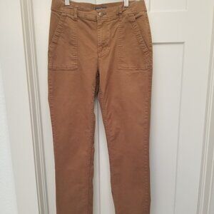 Earthworks Womens Pant by Toad & Co. size 8, Tobacco Brown